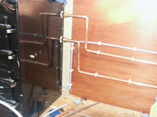 More hot water pipes