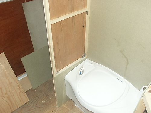 Bathroom wall
