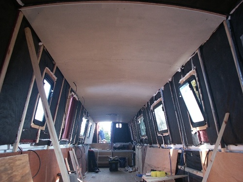 Ceiling in place