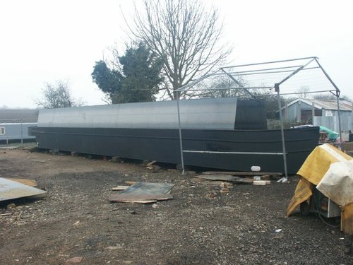 The sides in place