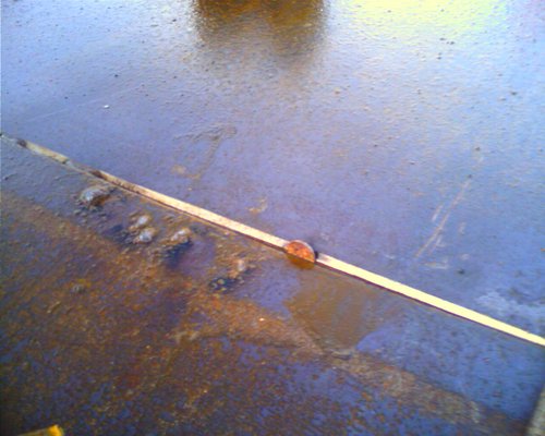 The first weld.